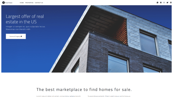 realestate19.doodlebyte.in RealEstate Template 19