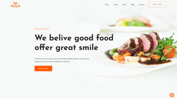 Restaurant Template 1