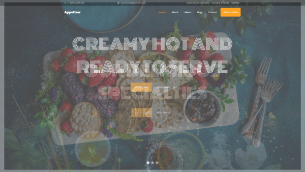 restaurant2.doodlebyte.in Restaurant Template 2
