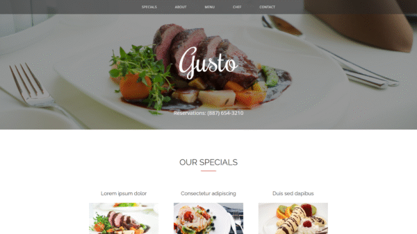 Restaurant Template 25