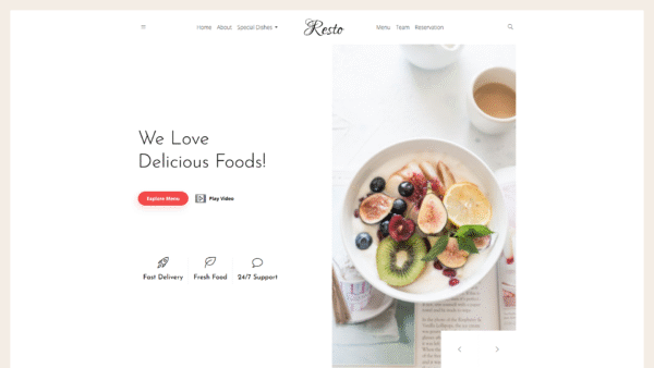 restaurant36.doodlebyte.in Restaurant Template 36